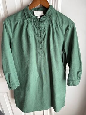 Pomander Place Green Shirt Dress